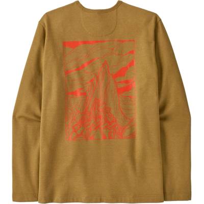 Patagonia Мъжки пуловер Patagonia LW Cloud Crag Wildrise Crew Jumper - Bobcat Brown - размер XS (017-4324-0111)