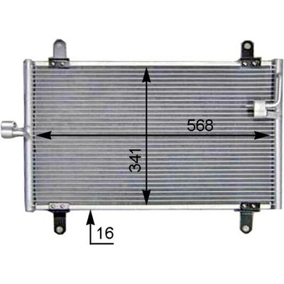 Kondenzátor, klimatizace MAHLE AC 514 000S