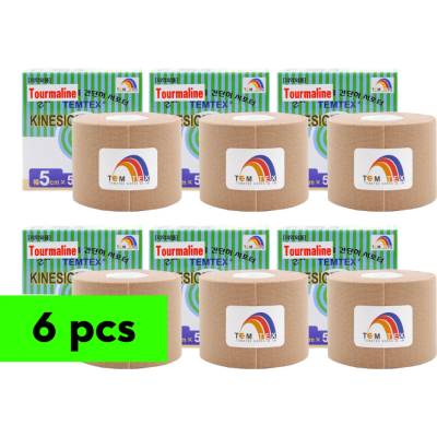 TEMTEX tape Tourmaline béžová 5 cm x 5 m 6 ks