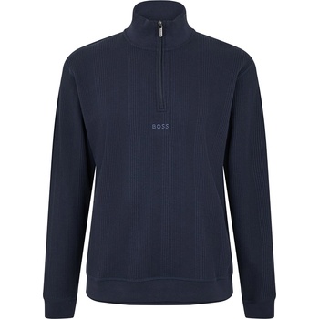 HUGO BOSS Поларена блуза Boss Men's Structure 1/4 Zip Fleece Top - Dark Blue 403