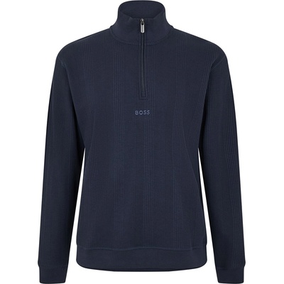 HUGO BOSS Поларена блуза Boss Men's Structure 1/4 Zip Fleece Top - Dark Blue 403