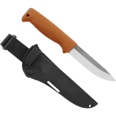 Peltonen Knives M07 Pukko lovecký z oceli Böhler N690 s oranžovou pochvou