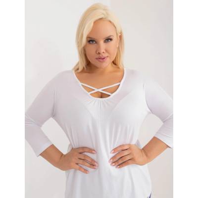 Feel Good Blouse RV-BZ-6329.43P-white šedá