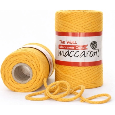 The Wall 3mm hořčicová 408 – rozčesávací šňůra