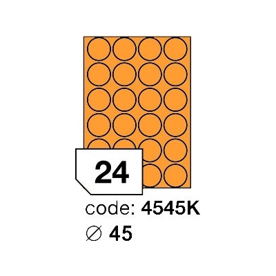Rayfilm 45 mm 300 archů, fluo oranžová, R0133.4545KD