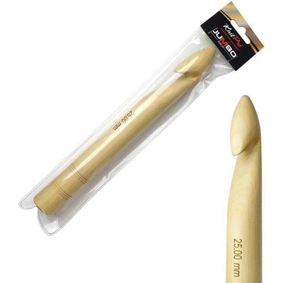 Dřevěný háček KnitPro Jumbo 25 mm