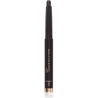 Naj-Oleari Absolute Stay Eyeshadow dlouhotrvající oční stíny v tyčince 06 vinyl black 1,64 g