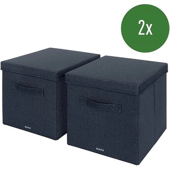 Leitz úložný box s vekom 33 x 38 x 32.5 cm tmavosivé