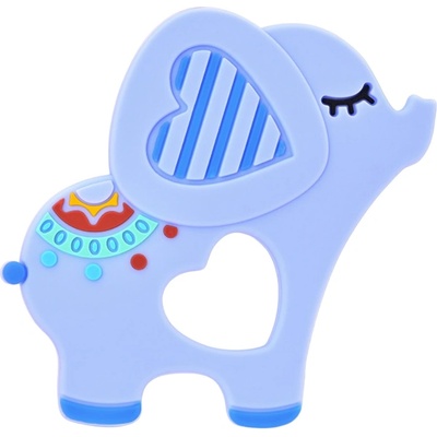 Lorelli Силиконова гризалка Lorelli Baby Care - Слонче Lucky, синя (10210830001)