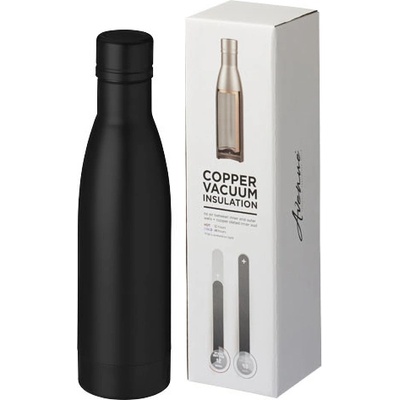 Vasa Měděná láhev s vakuovou izolací Černá 500 ml