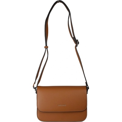 CINDY dámska crossbody koženková kabelka Svetlohnedá
