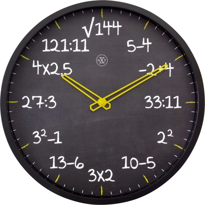NeXtime Стенен часовник Maths (7363ZW)