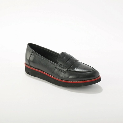 Blancheporte kožené mokasíny černá