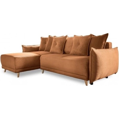 Miuform Разтегателен диван от велур в тухлен цвят (променлив) Lazy Lukka - Miuform (1817ON31)