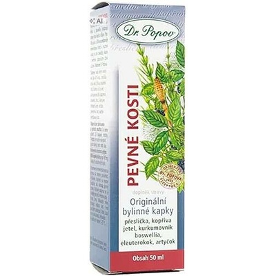 Dr. Popov Pevné kosti, originální bylinné kapky 50 ml