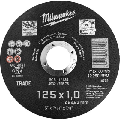 Milwaukee Диск карбофлексен Milwaukee за рязане на неръждаема (001 MLK2671)