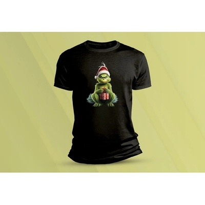 Sandratex dětské bavlněné tričko Grinch 3 černá