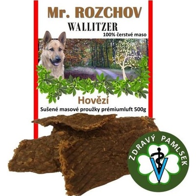 Mr. Rozchov Sušené masové proužky prémiumluft sáčekhovězí 500 g