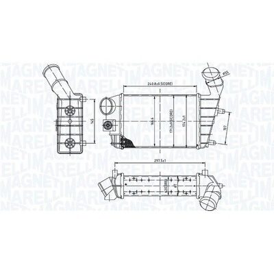 Chladič turba MAGNETI MARELLI 351319204460