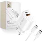 Tech-Protect nca20 2-port network charger pd 20w / qc3.0 + type-c cable white (5906302330553)
