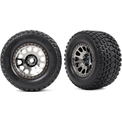 Traxxas колело 4.3/5.7", диск XRT Race черен хром, гума Gravix (чифт)