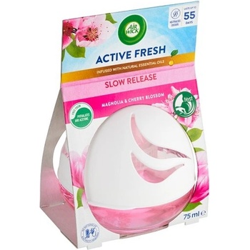 Air Wick Active Fresh Guľôčkový osviežovač vzduchu Magnólia a čerešňový kvet 75 ml