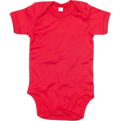 Babybugz Dojčenské body s krátkymi rukávmi Červená
