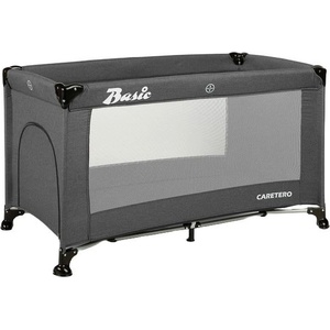 Caretero Сгъваема кошара на 1 ниво Caretero - Basic, Graphite (TERO-3948) - baby