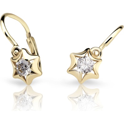 Cutie Jewellery dětské náušnice se zirkony C2159Z fialová