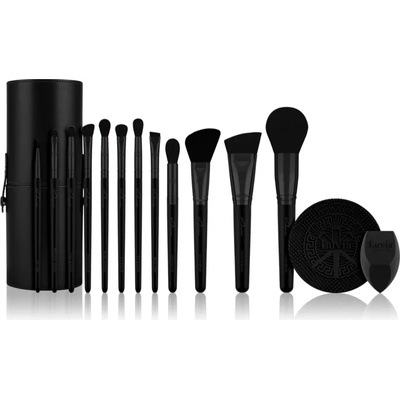 Luvia Cosmetics Prime Vegan Pro Black Edition комплект четки 12 бр