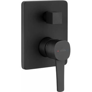 INVENA Вграден смесител за душ Invena Glamour с 2 функции, матово черен (BP-02-4K2-V)