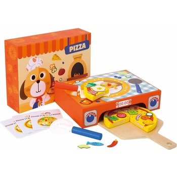 Tooky Toy Дървена домашна пица th226