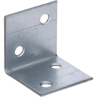 úhelník široký 30x30x30mm, 1,5mm, pozink, díry průměr 4,5mm - v počte 4ks