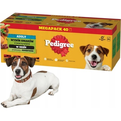 Pedigree Adult šťáva hovězí kuře krůta jehně 40 x 100 g