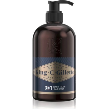 Gillette King C. Beard & Face Wash шампоан за брада 350ml