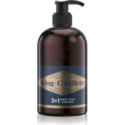 Gillette King C. Beard & Face Wash шампоан за брада 350ml