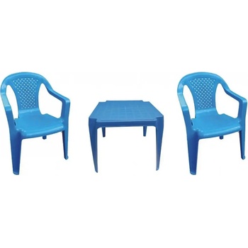 Ipae sada modrá 2 židličky a stoleček