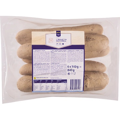 Metro Chef Bagety cereálne na dopečenie 6 x 140 g