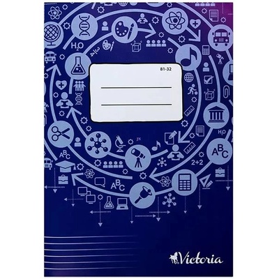 Victoria Виктория: тетрадка със линии А4 - 81-32 (isvf8132u)