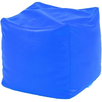 Image 1 of PUFRELAX Пуф, 130л. , Табуретка Куб XL - Albastru, Еко кожа, Пълнеж от Полистиролни перли (PUF-G-CXL-ML-AB)