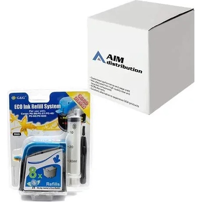 Compatible РЕФИЛ (eco refill kit) ЗА ГЛАВИ ЗА canon pixma ip1800/ip1900/ip2600/mp190/mp198/mp210/mp220/mp1180/mp1880/mx300 - pg-40 (pg40)/pg-37 (pg37)/pg-50 (220canpg40)