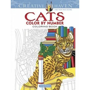 Creative Haven Cats Color by Number Coloring Book | George Toufexis (ISBN: 9780486818535)