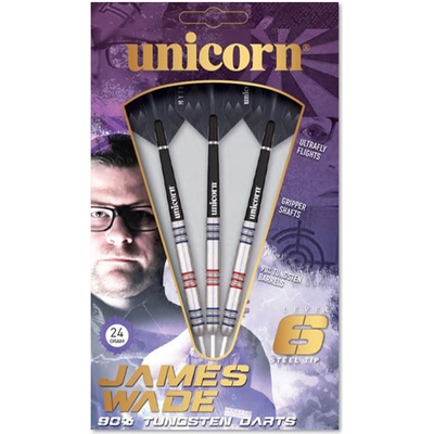 Unicorn UD Level 6 James Ward Steel Tip Darts Set Adults -
