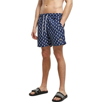 Urban Classics Бански гащета Urban classics Pattern swimming shorts - Multicolor (Navy Seahorse)