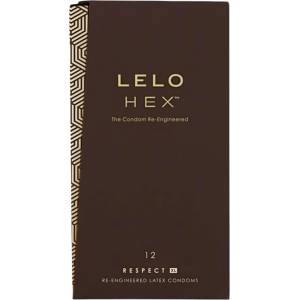 LELO Hex Respect XL - презервативи XL - луксозни - 12 броя - desirel