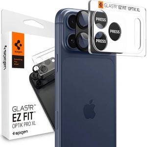 Spigen Протектор за камера за iPhone 17 Pro - Spigen Optik. tR EZ Fit Pro XL - Черен
