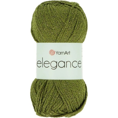 Yarnart Elegance 113 zelená so zlatým vláknom