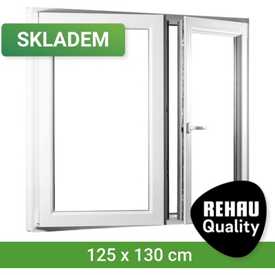 SKLADOVÁ-OKNA.cz se štulpem REHAU Smartline+ 1250 x 1300
