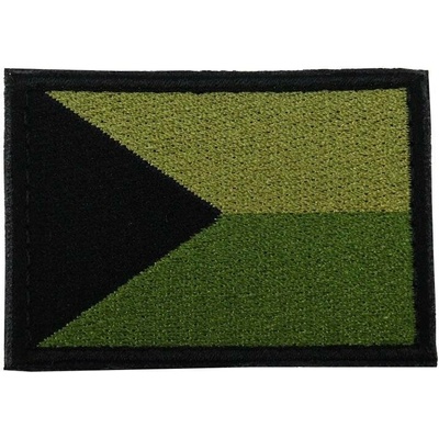 Nášivka Vlajka ČR 60x40 mm Zelená