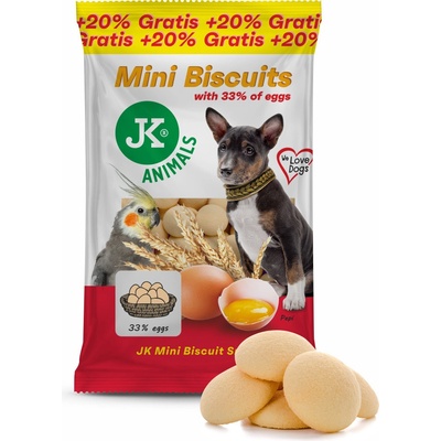JK Animals mini piškoty pre psov 120 g